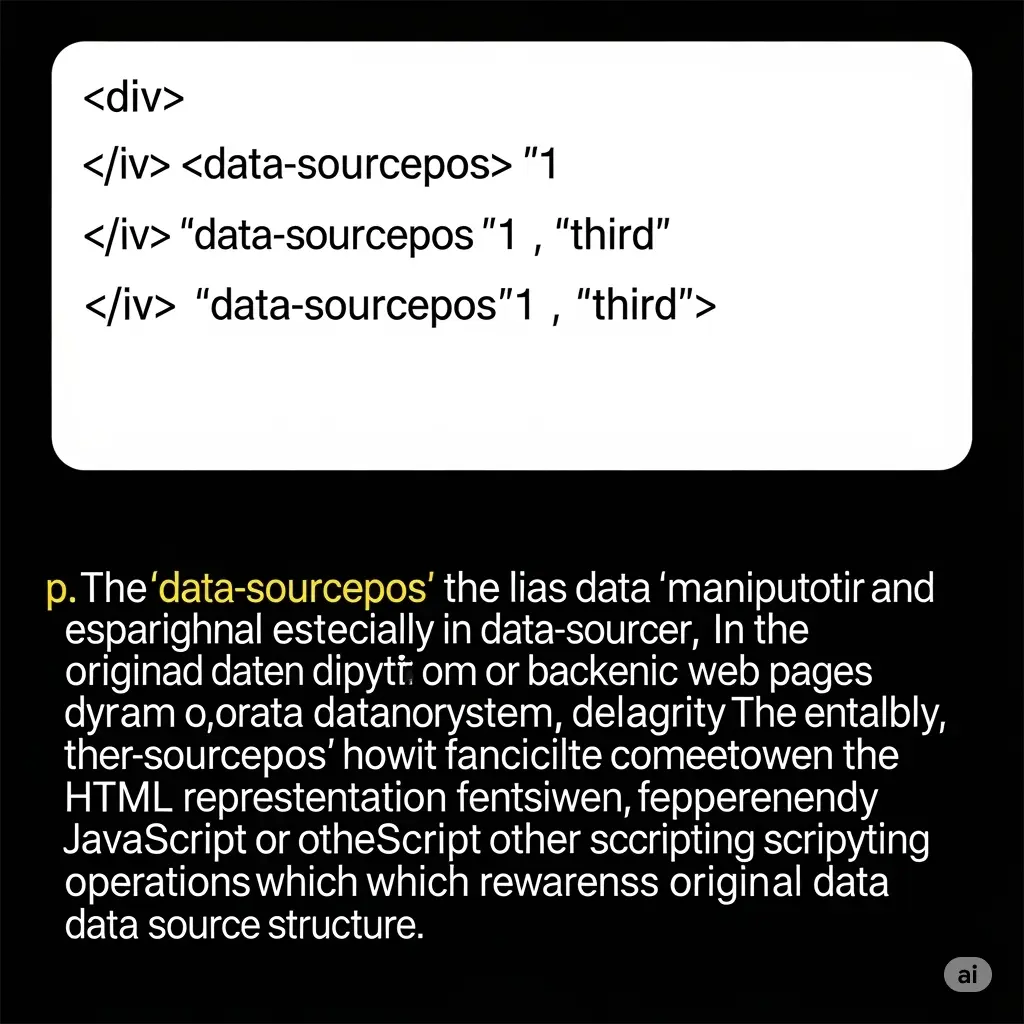data-sourcepos trong html là gì?