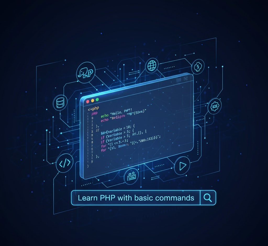 Learn PHP with basic commands