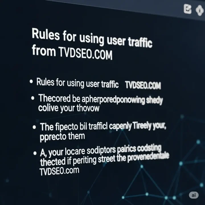 Quy tắc khi sử dụng traffic user của TVDSEO.COM